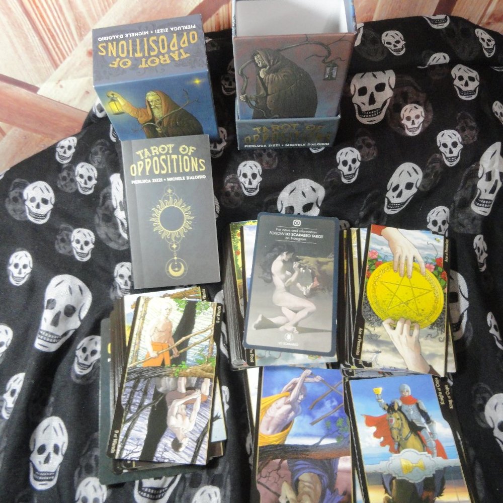 The Tarot of Oppositions Cards 78 cards w/Booklet~hard box, never used